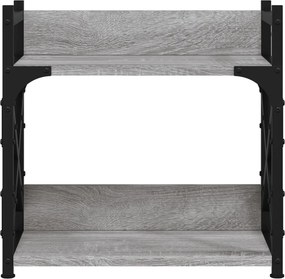vidaXL Βάση Εκτυπωτή 2 Επιπέδων Γκρι Sonoma 40x20x40 εκ Επεξ. Ξύλο