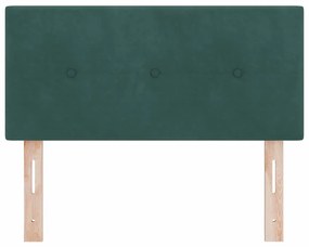 vidaXL Κεφαλάρι Σκούρο Πράσινο 100 cm Βελούδο