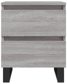 vidaXL Κομοδίνο Γκρι Sonoma 40 x 35 x 50 εκ. από Επεξεργασμένο Ξύλο