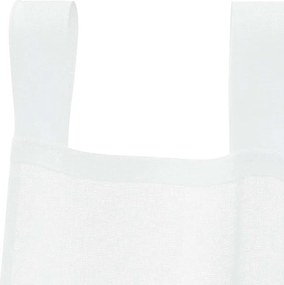 vidaXL Κουρτίνα βυσσινί 2 pcs Λευκό 260 x 140 εκ. Πολυεστέρας