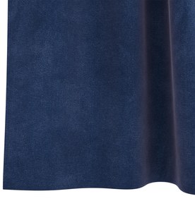 vidaXL Curtains Blackout με Χερούλια 2 τμχ Σκούρο Μπλε Βελούδο