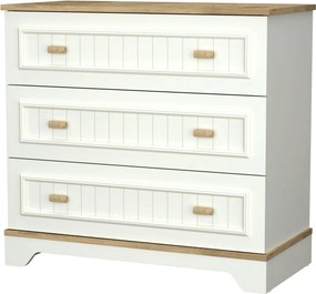 Συρταριέρα Κρεμ / Δρυς GETIGRE 91.8x45x86.4