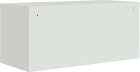 vidaXL Αρχειοθήκη Αν. Γκρι 90 x 40 x 130 εκ. Ατσάλινη