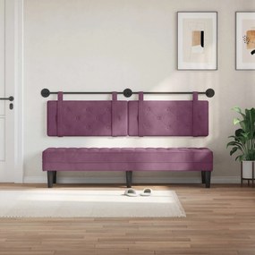 vidaXL Κρεμαστό Κεφαλάρι Μοβ Βελούδο