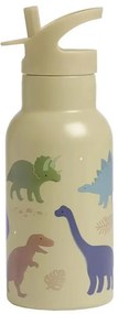 A Little Lovely Company Παγούρι με διπλό τοίχωμα από ανοξείδωτο ατσάλι 350ml Dinosaurs