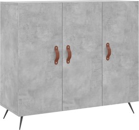 vidaXL Ντουλάπι Γκρι Σκυροδέματος 90x34x80 εκ. Επεξεργασμένο Ξύλο