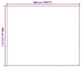 Χαλί Σκηνής Μαύρο 400 x 500 εκ.
