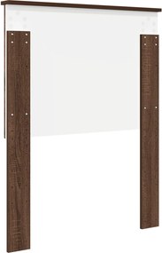 vidaXL Κεφαλάρι με κεφαλάρι Καφέ δρυς 75 cm Επεξεργασμένο ξύλο