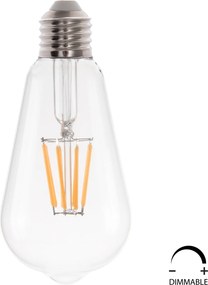 ΛΑΜΠΤΗΡΑΣ HM4188.01 LED FILAMENT 8W E27 DIMMABLE 2700K ΔΙΑΦΑΝΟΣ