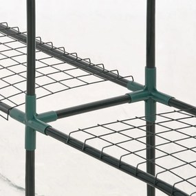 vidaXL Θερμοκήπιο με 8 Ράφια 143 x 143 x 195 εκ.