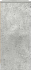 vidaXL Ντουλάπι Γκρι Σκυροδέματος 57x34x76 εκ. Επεξεργασμένο Ξύλο