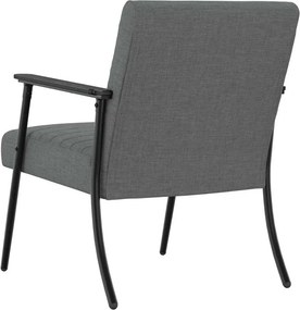 vidaXL Πολυθρόνα Σκούρο Γκρι 59 x 75 x 78 εκ ύφασμα