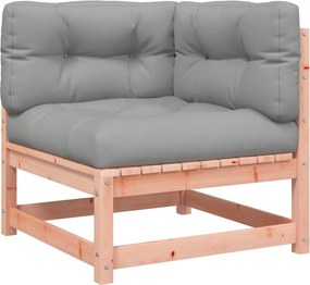 vidaXL Καναπές Κήπου Σετ 2 Τεμ. Μασίφ Ψευδοτσούγκα Ελάτης Μαξιλάρια