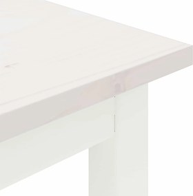 vidaXL παγκάκι Λευκό 200 x 35 x 45 εκ Στερεά ξυλεία πεύκου