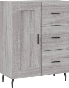 vidaXL Ντουλάπι Γκρι Sonoma 69,5 x 34 x 180 εκ. Επεξεργασμένο Ξύλο