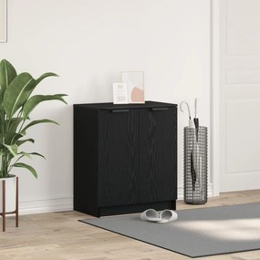vidaXL Ντουλάπα Παπουτσιών Μαύρο Δρυς 59x35x70 εκ Επεξεργασμένο Ξύλο