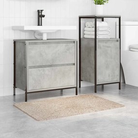 vidaXL Αντιολισθητικό μαξιλάρι μπάνιου Κρεμ 60 x 90 cm PP