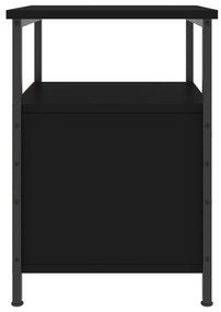 vidaXL Κομοδίνο Μαύρο 34 x 35,5 x 50 εκ. από Επεξεργασμένο Ξύλο