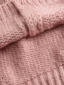 Girl Knit Pompom Handmade Jacket - Pink
