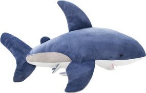 vidaXL Λούτρινο Παιχνίδι Αγκαλιάς White Shark Μπλε και Λευκό