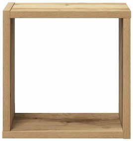 vidaXL Ράφια Τοίχου με ράφι 4 pcs Χειροποίητη δρυς Επεξεργασμένο ξύλο