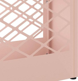 vidaXL Σχέδιο &amp; βάση αποθήκευσης Ροζ 28 x 12 x 41 εκ Ατσάλι