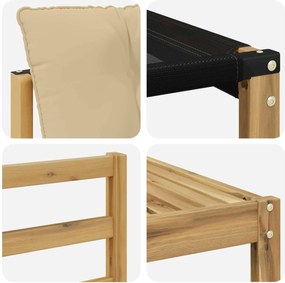 vidaXL Σειρά Καναπέ Εξωτερικού με μαξιλάρι 7 pcs Λευκό και Μπεζ