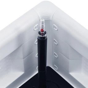 vidaXL Ζαρντινιέρα Κήπου Λευκή 100x43x33 εκ. με Αυτόματο Πότισμα
