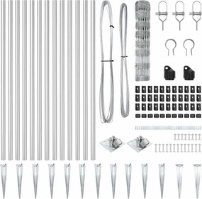 vidaXL Στύλος Περιφράξεων Γαλβανισμένο 50 x 0,8 m Ατσάλι