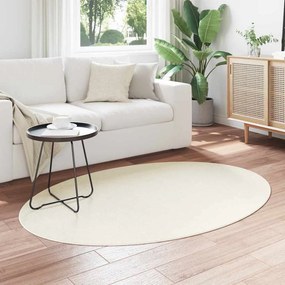 vidaXL Χαλιά χώρου Ωοειδής HUARTE Κρεμ 120 x 170 cm 100% Πολυεστέρας