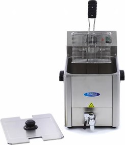 Deep Fryer - 8L - 1 Basket - with Drain Tap