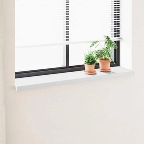 vidaXL Σαβανωτό Παραθύρου Λευκό 120 x 30 x 4,5 εκ PVC
