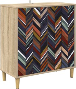 vidaXL Πλαϊνό γραφείο OMMEN Sonoma 69 x 33 x 75 εκ. Επεξεργασμένο Ξύλο