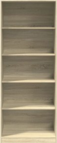 vidaXL Ντουλάπα Χρώμα Sonoma Δρυς 80x50x200 εκ. από Επεξ. Ξύλο