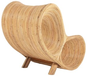 Καρέκλα - Πολυθρόνα CURVY LOUNGE C9645.01 Φυσικό Rattan 63x128x97Y εκ. 63x128x97 εκ.