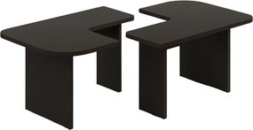 Σετ Τραπεζιών Σαλονιού Ανθρακί ETRERA 90x45x35
