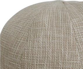 Πουφ PTMD Sanah - 30x30cm - Κρεμ