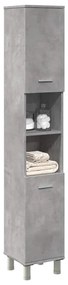 Στήλη Μπάνιου Γκρι του Σκυροδέματος 30x30x179 εκ. Μοριοσανίδα