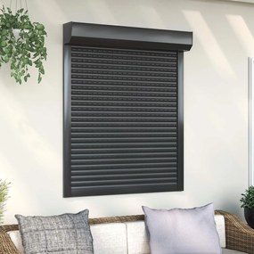 vidaXL Ρολό εισόδου Ανθρακί 100 x 130 cm Αλουμίνιο και Πολυουρεθάνη