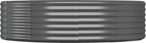 vidaXL Ζαρντινιέρα Ανθρακί 214x140x36εκ Γαλβανισμένος χάλυβας