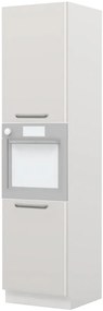 Επιδαπέδιο ντουλάπι φούρνου ψηλό Modena K23-60-2KR-Λευκό - Γκρι ανοιχτό - 60.00Χ60.00Χ235.00cm