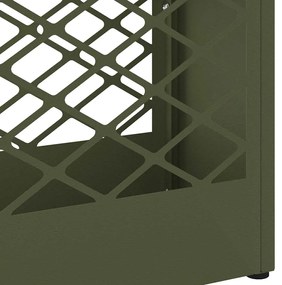 vidaXL Σχέδιο & βάση αποθήκευσης Λαδί 28 x 12 x 41 εκ Ατσάλι