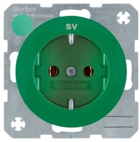Πρίζα Σούκο Πράσινο R.1/R.3 Berker R.3 47432022 Hager-47432003-Πράσινο 47432003