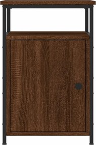 vidaXL Κομοδίνα 2 τεμ. Καφέ Δρυ 40x42x60 εκ. από Επεξεργ. Ξύλο