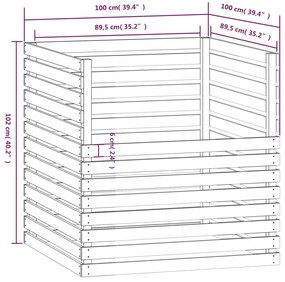 ΚΟΜΠΟΣΤΟΠΟΙΗΤΗΣ 100X100X102 ΕΚ. ΑΠΟ ΜΑΣΙΦ ΞΥΛΟ ΠΕΥΚΟΥ 822192