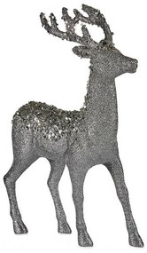 Ράφηνο Χριστουγέννων Krist+ Λευκό Ασημί Τάρανδος 15 x 45 x 30 cm