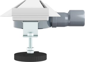 vidaXL Σιφόνι ντους 2-σε-1 με 360° σιφόνι Ασημί 90 cm