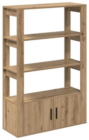 vidaXL Πλαϊνό γραφείο artisan δρυς 30 x 80 x 119.5 εκ