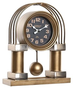 Bordklokke DKD Home Decor Μαύρο Χρυσό Παραδοσιακά