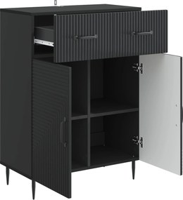 vidaXL Πλαϊνό γραφείο Μαύρο 66 x 34,5 x 89,5 εκ Επεξεργασμένο Ξύλο